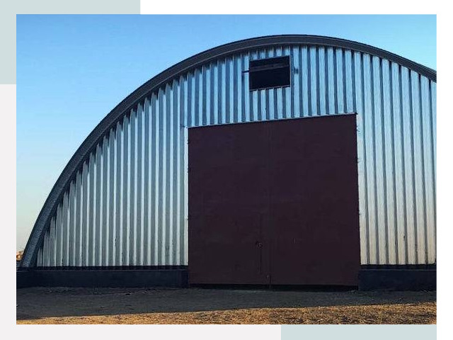 Бескаркасные ангары в Куйбышеве
