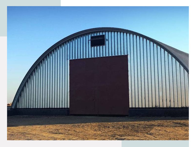 Арочные ангары в Куйбышеве