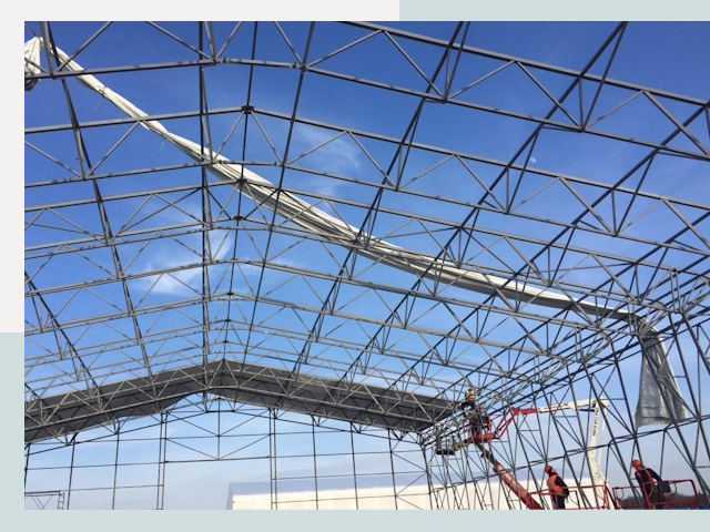 Шатровые ангары от 622 руб. в Куйбышеве и Новосибирской области