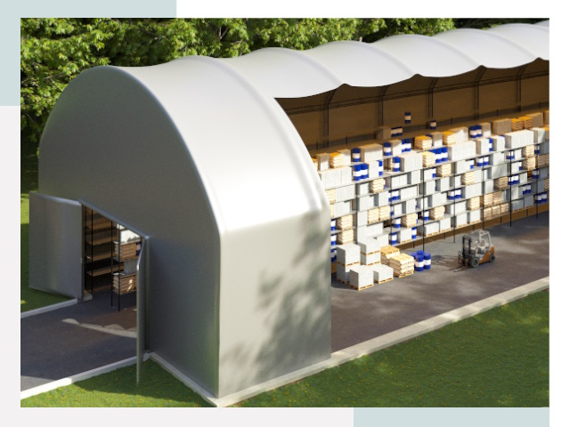 Тентовые ангары в Куйбышеве