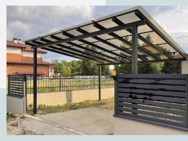 Металлические навесы в Куйбышев от 622 руб. за м²