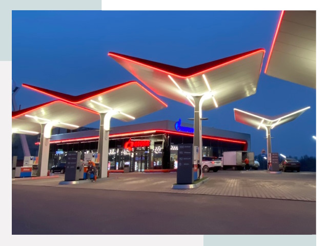 Навесы для АЗС в Куйбышеве