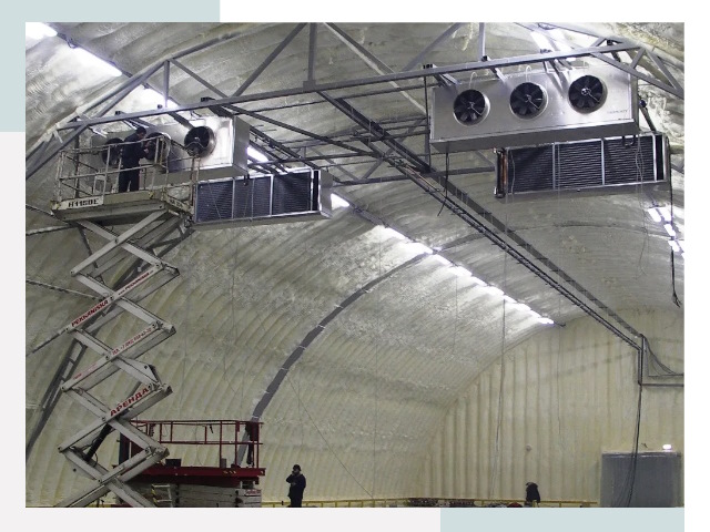 Оснащение ангаров в Куйбышеве